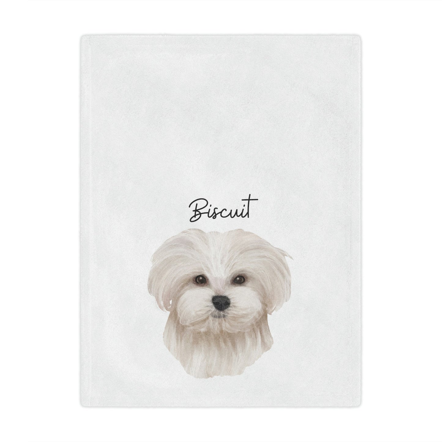 Personalized Maltipoo Blanket