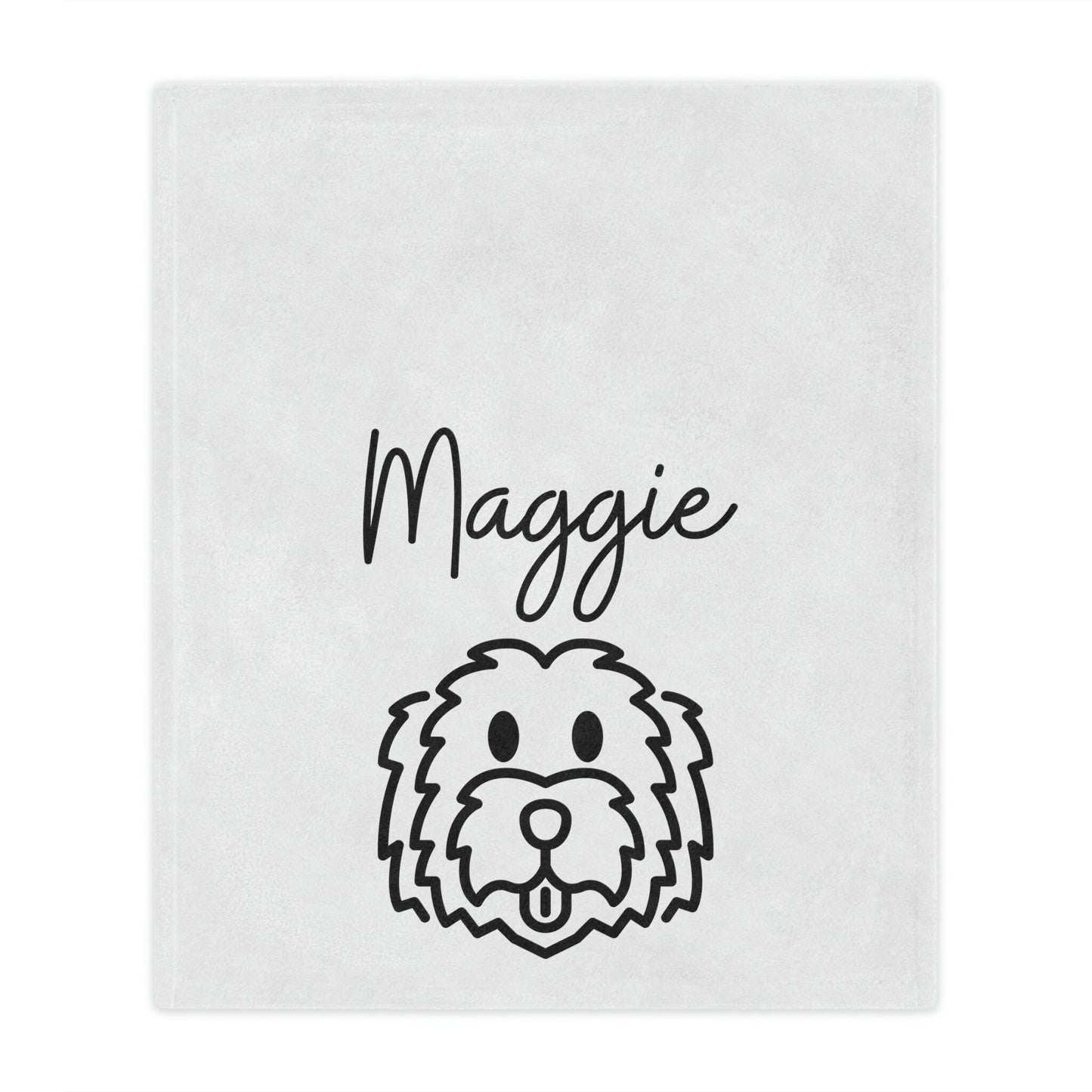 Personalized Golden Doodle Throw Blanket