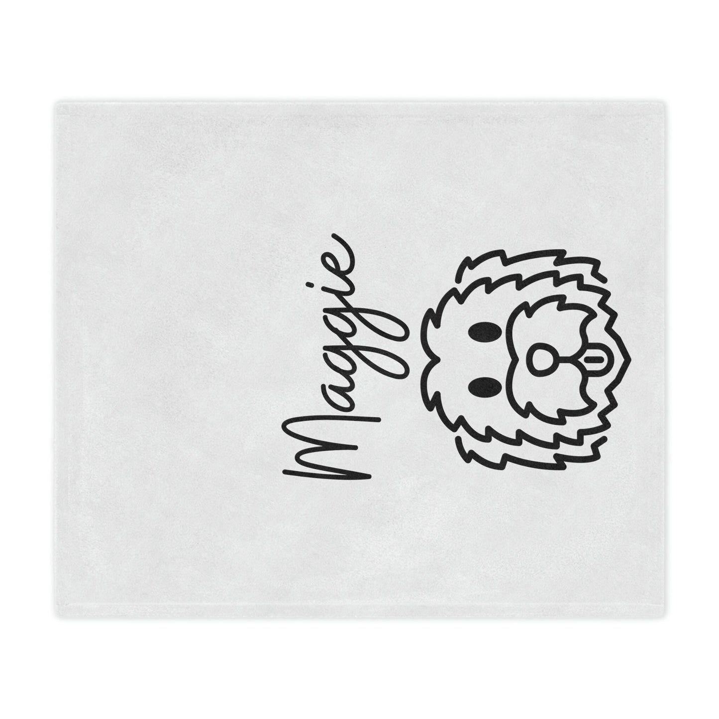 Personalized Golden Doodle Throw Blanket