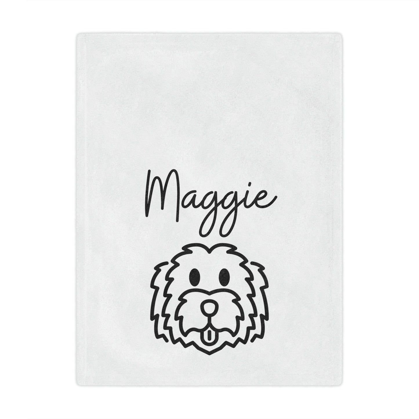 Personalized Golden Doodle Throw Blanket