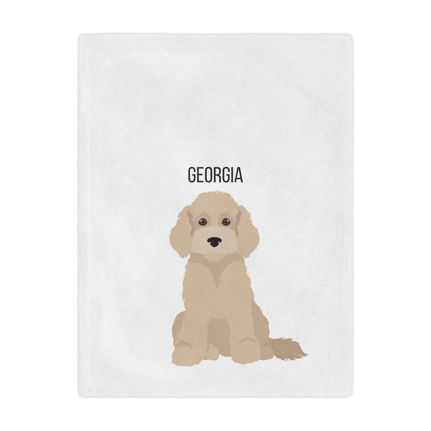 Personalized Golden Doodle Blanket