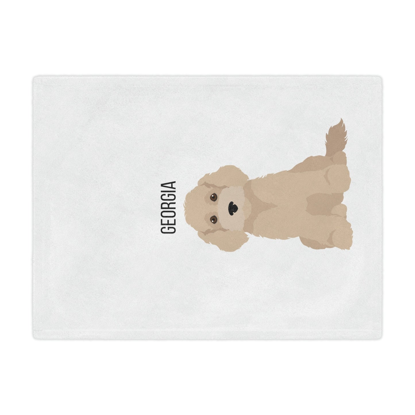 Personalized Golden Doodle Blanket