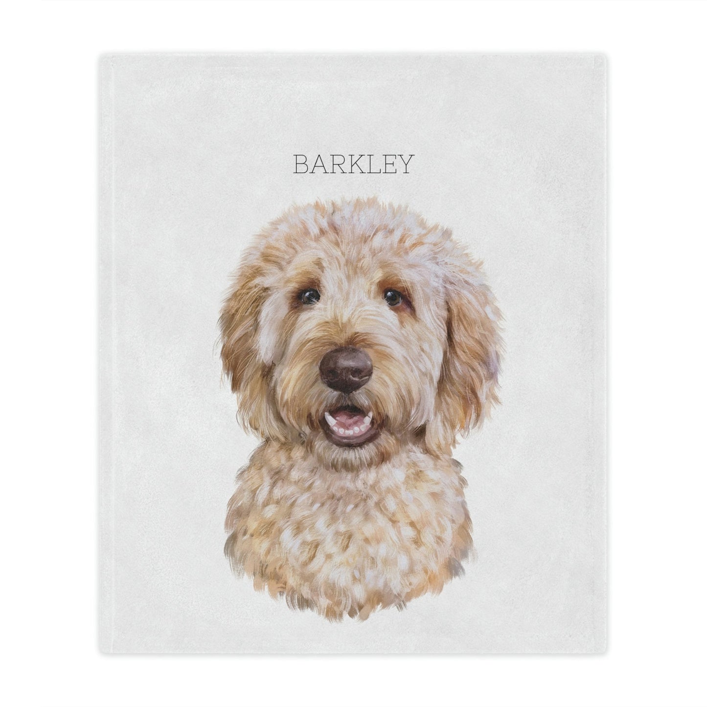 Personalized Golden Doodle Blanket