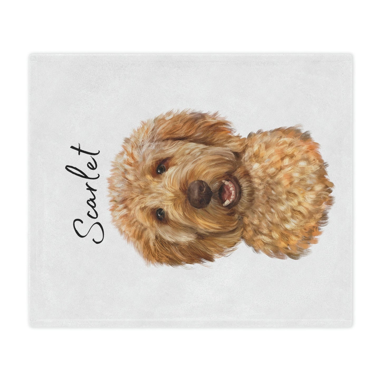 Personalized Golden Doodle Blanket