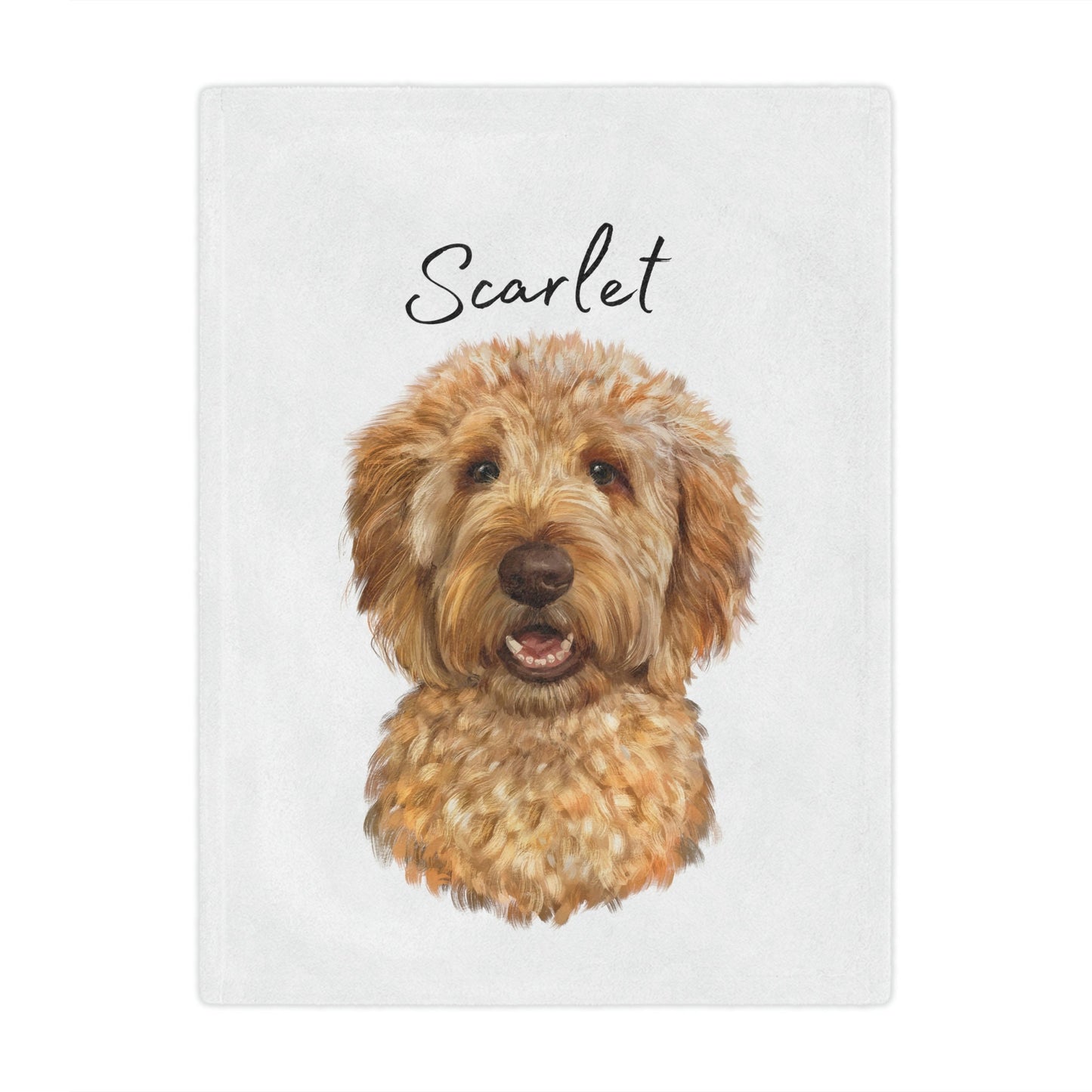 Personalized Golden Doodle Blanket