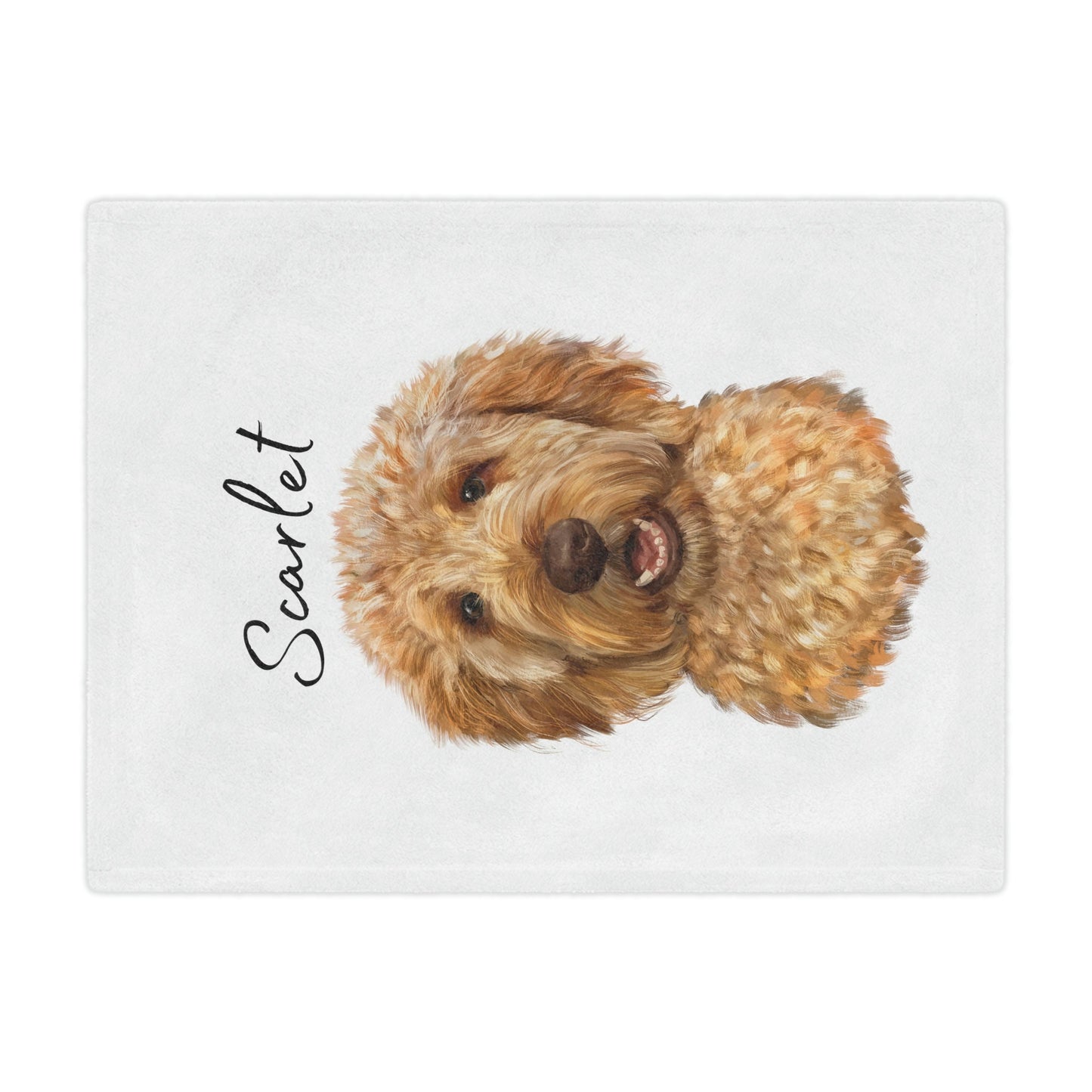 Personalized Golden Doodle Blanket