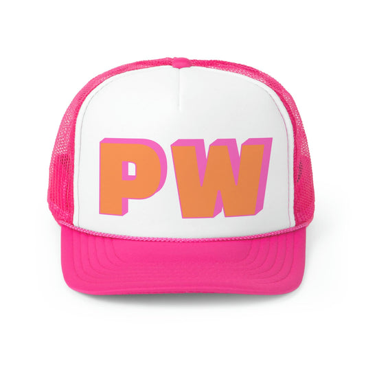 Personalized Girly Initial Trucker Hat