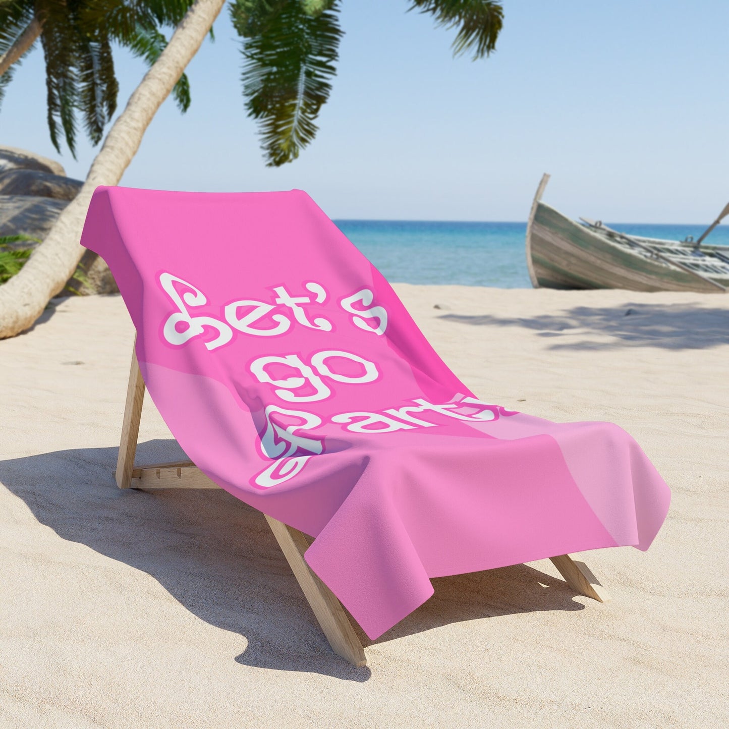 Bachelorette "Let's Go Party" Beach Towel