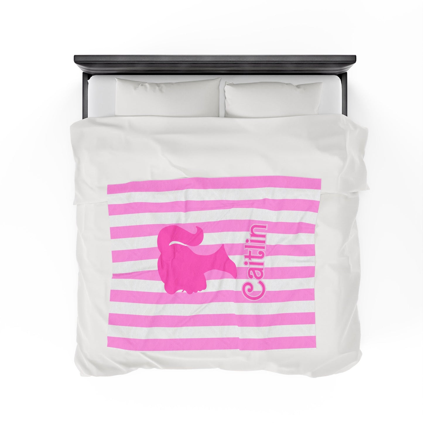 Personalized Preppy Girls Blanket