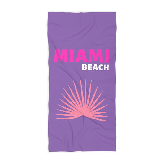 Personalized Preppy Miami Beach Towel