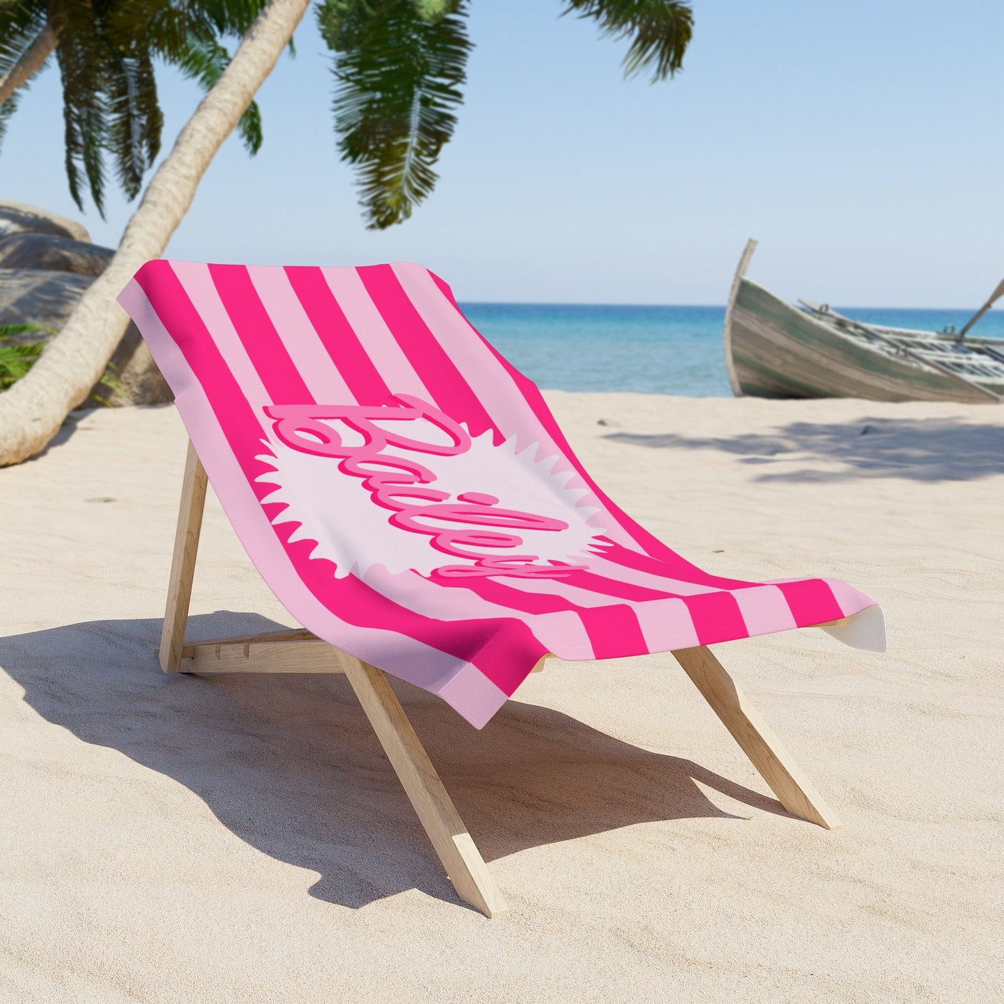 Personalized "Barbie" Bachelorette Beach Towel