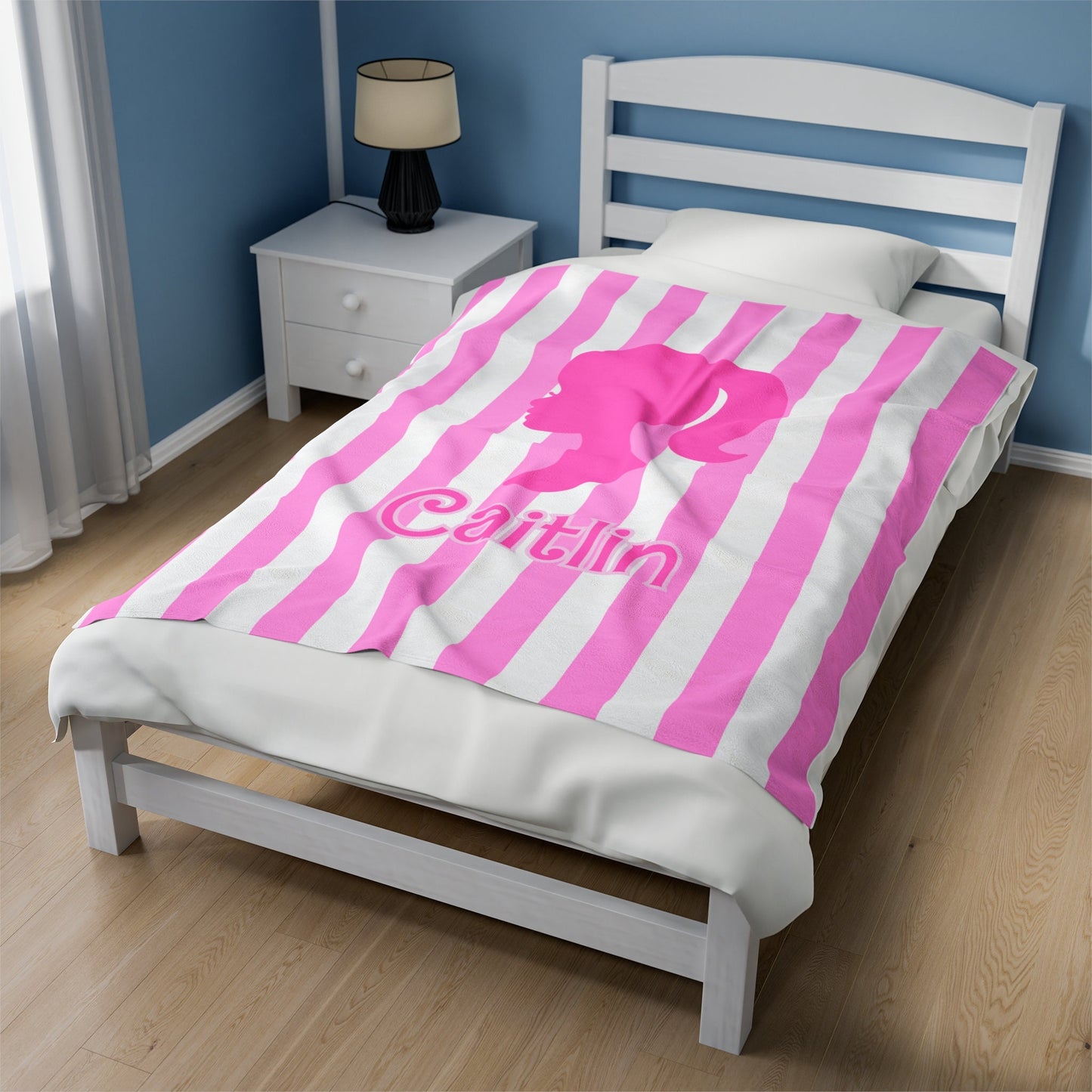 Personalized Preppy Girls Blanket