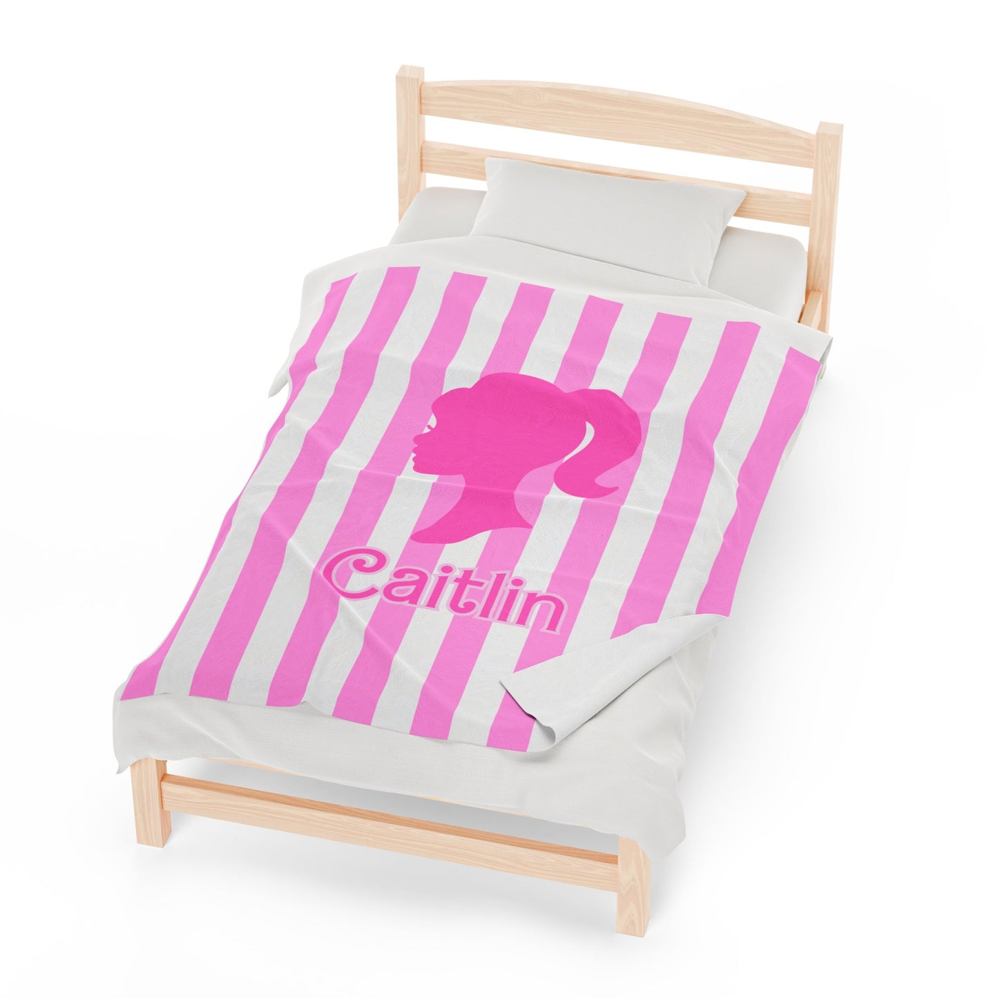 Personalized Preppy Girls Blanket