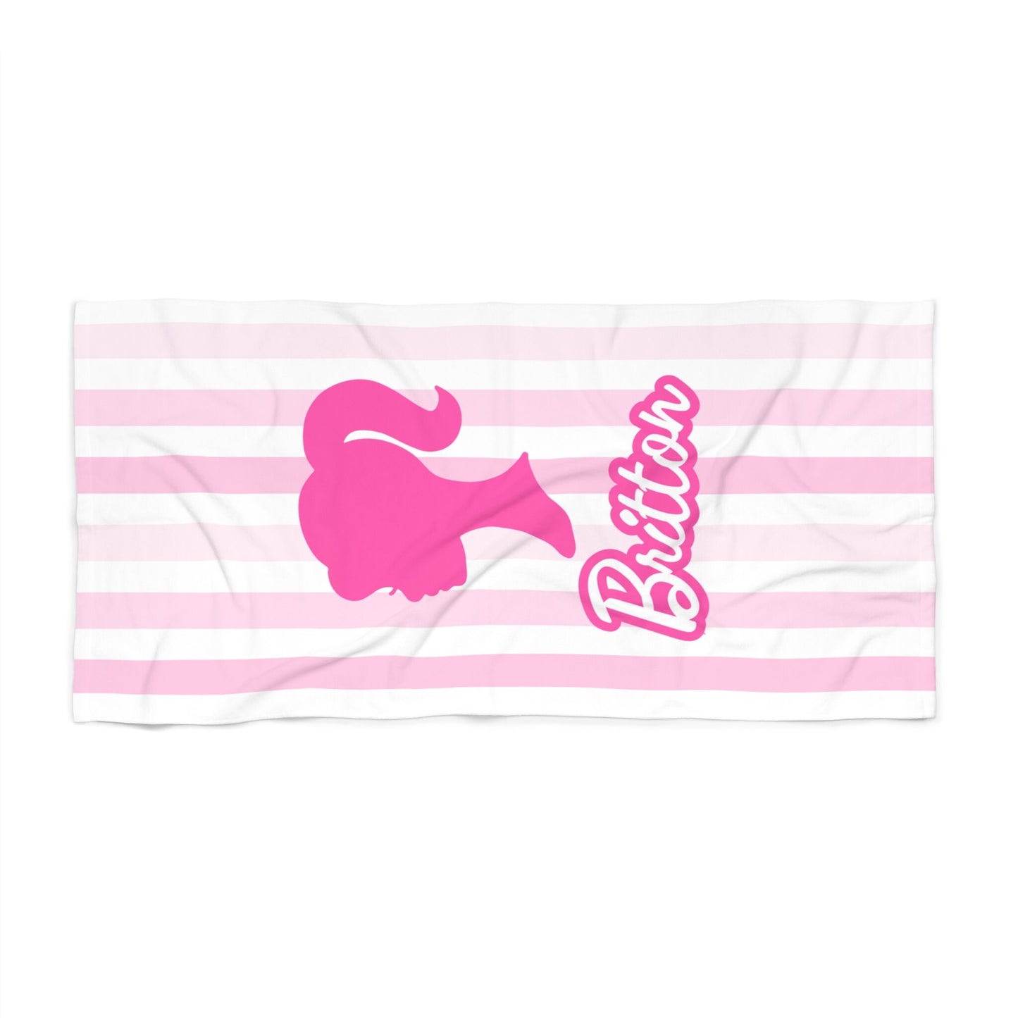 Personalized Barbie Beach Towel