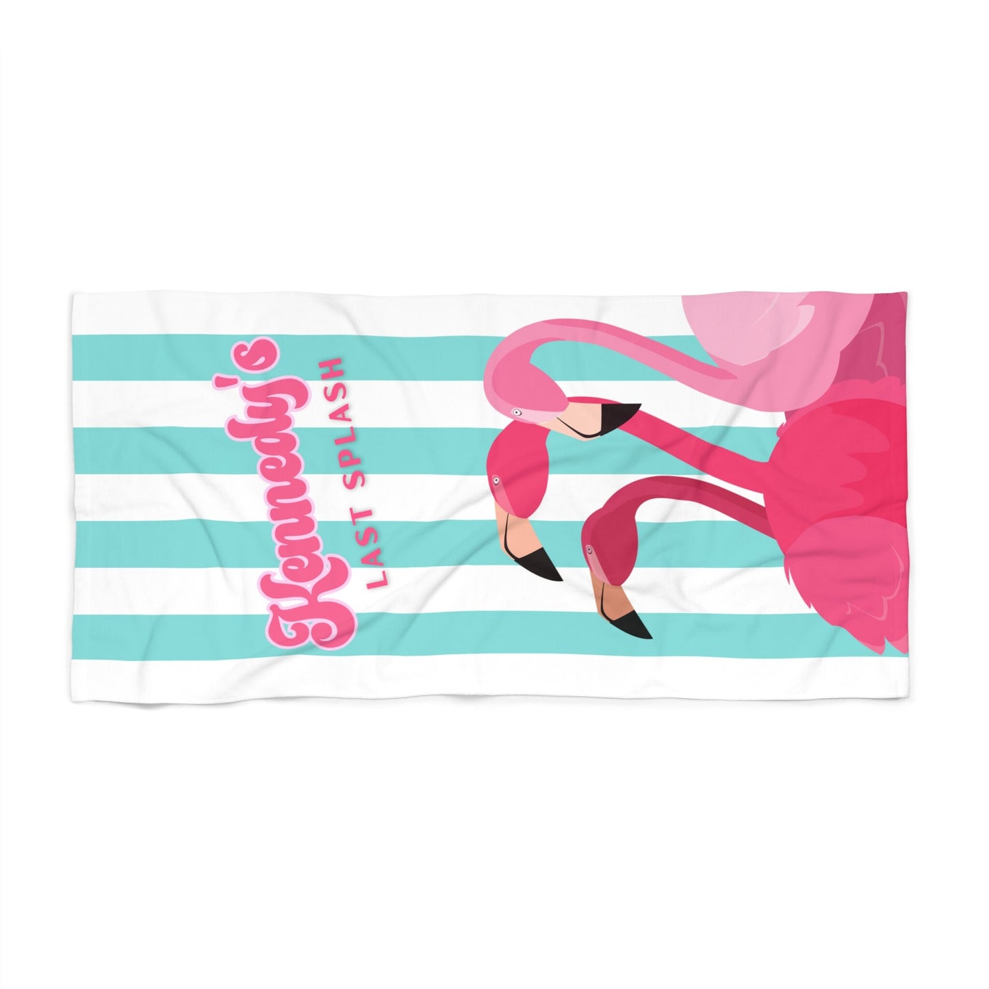 Personalized "Last Splash" Bachelorette Beach Towel