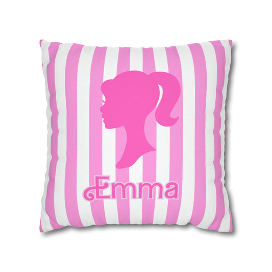 Personalized Pink Barbie Pillowcase