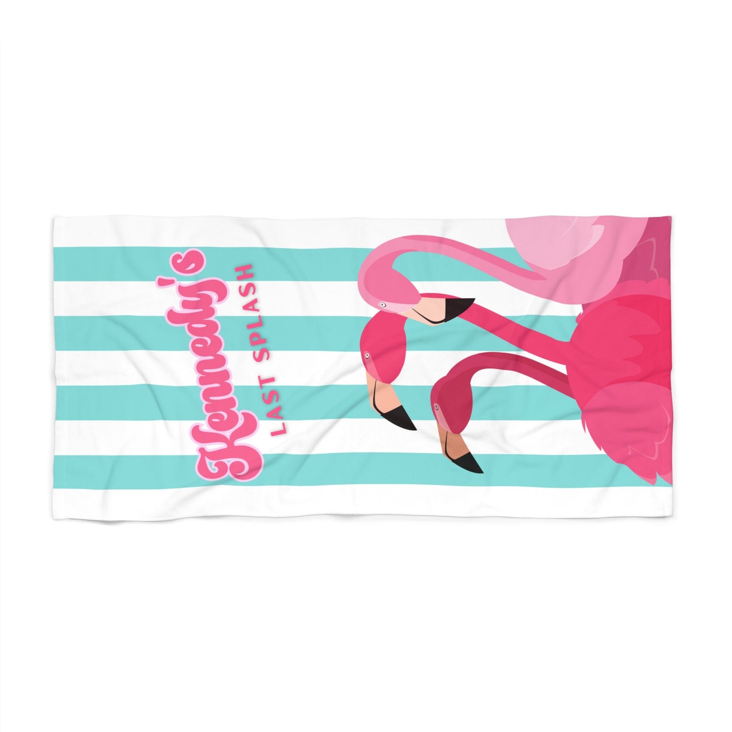 Personalized "Last Splash" Bachelorette Beach Towel