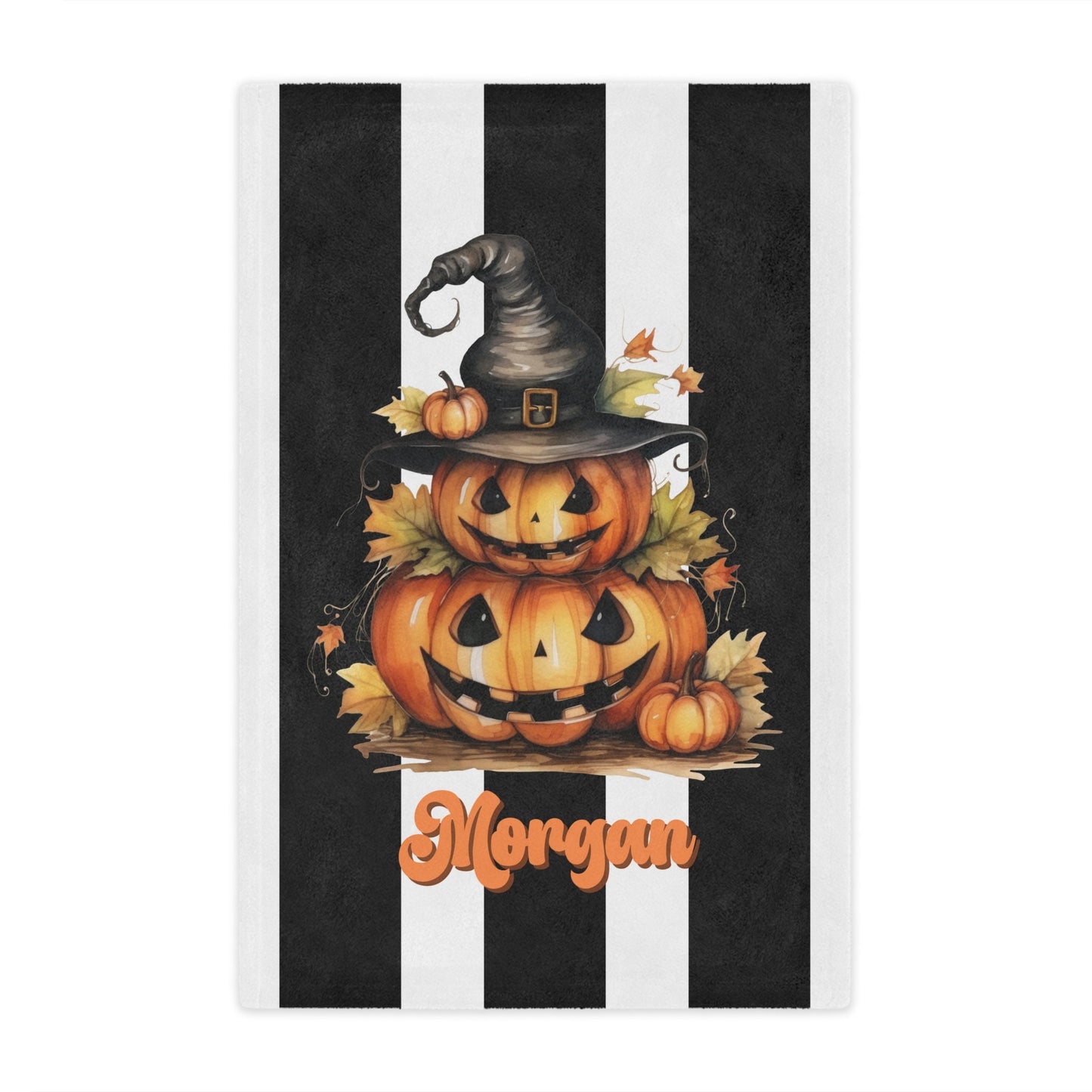 Personalized Halloween Pumpkin Blanket