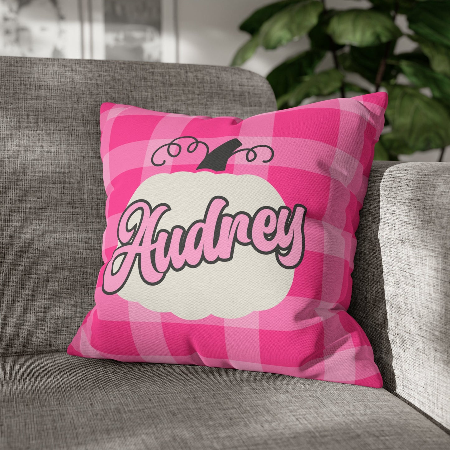 Personalized Pumpkin Pillow Cover