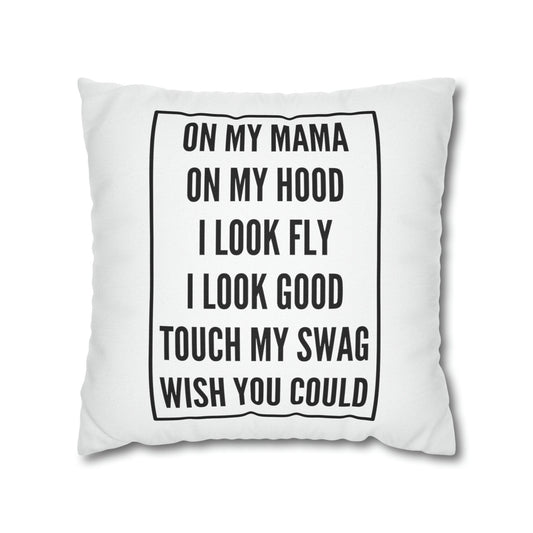 Funny Hip Hop Throw Pillow Cover