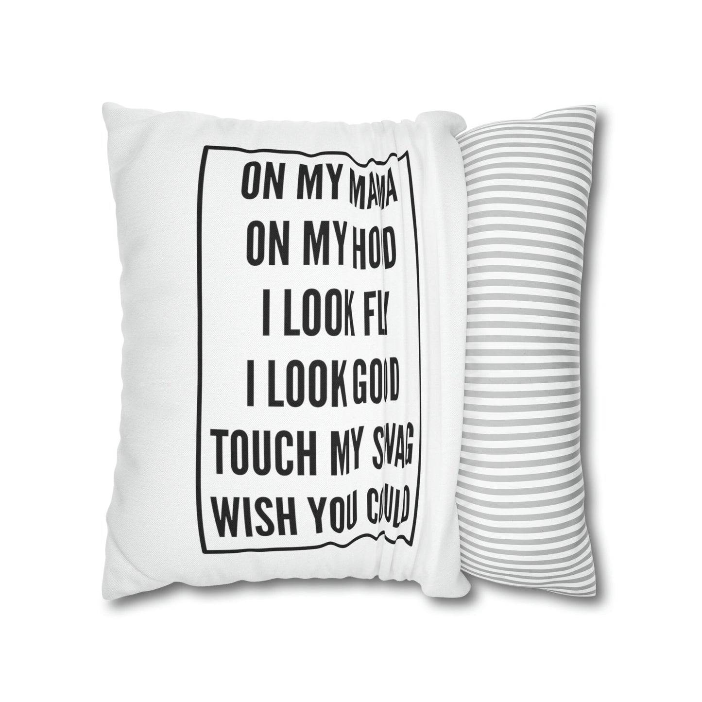 Funny Hip Hop Throw Pillow Cover