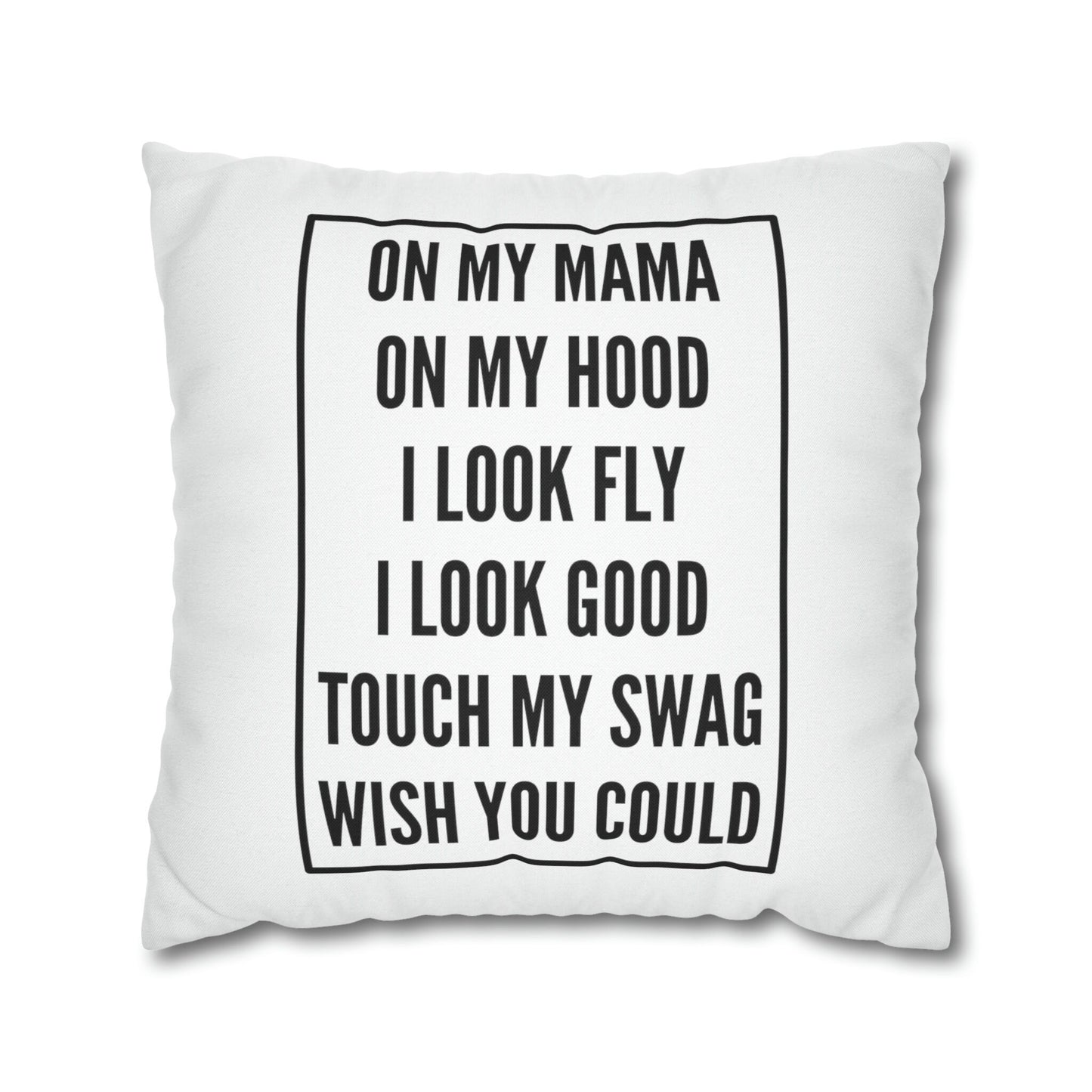 Funny Hip Hop Throw Pillow Cover