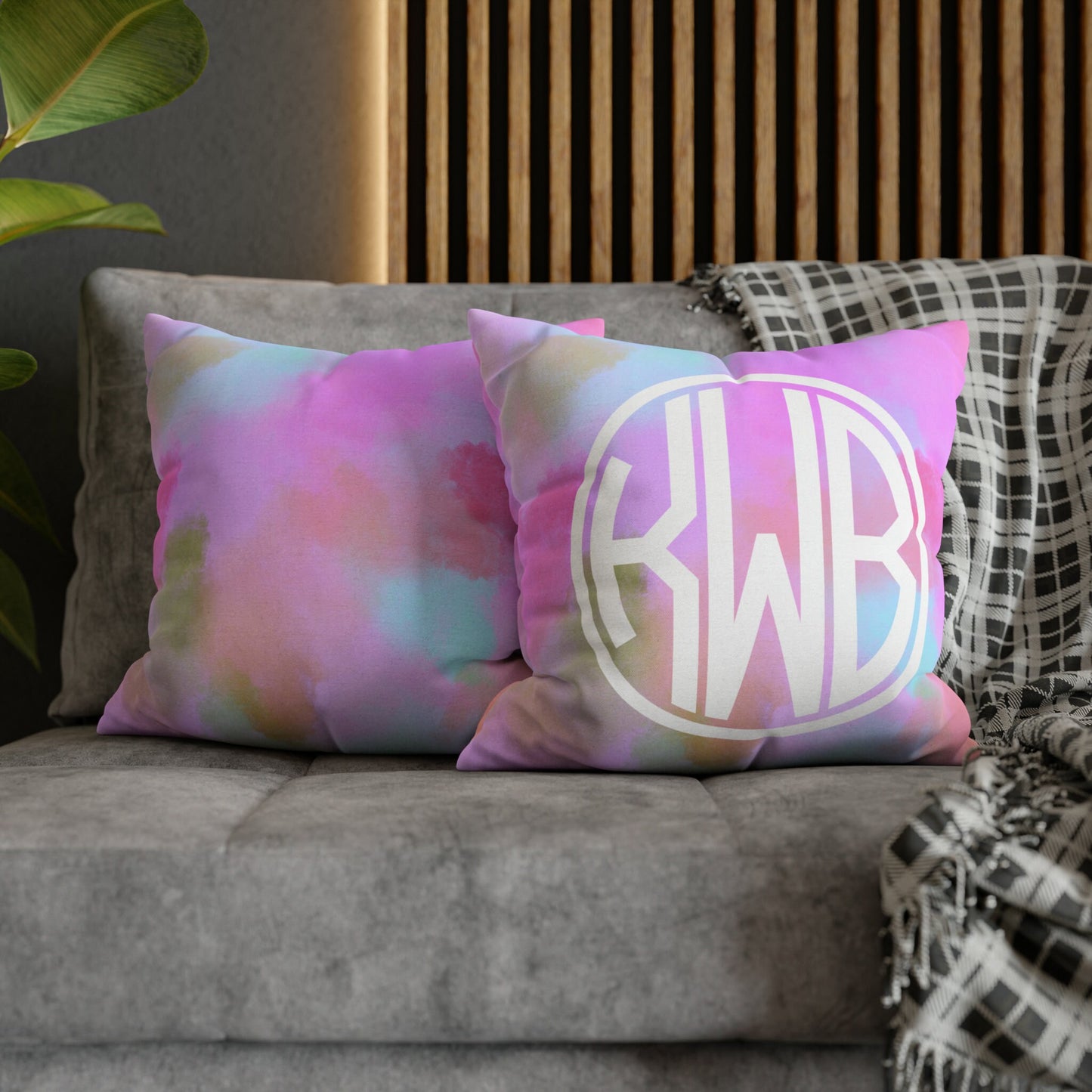 Personalized Monogram Pillow Cover