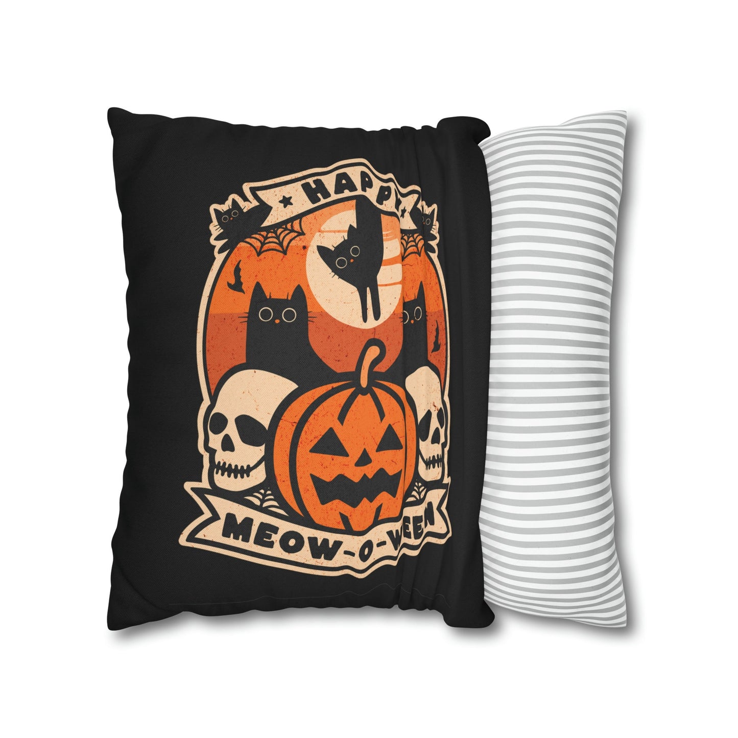 Halloween Cat Pillow Cover