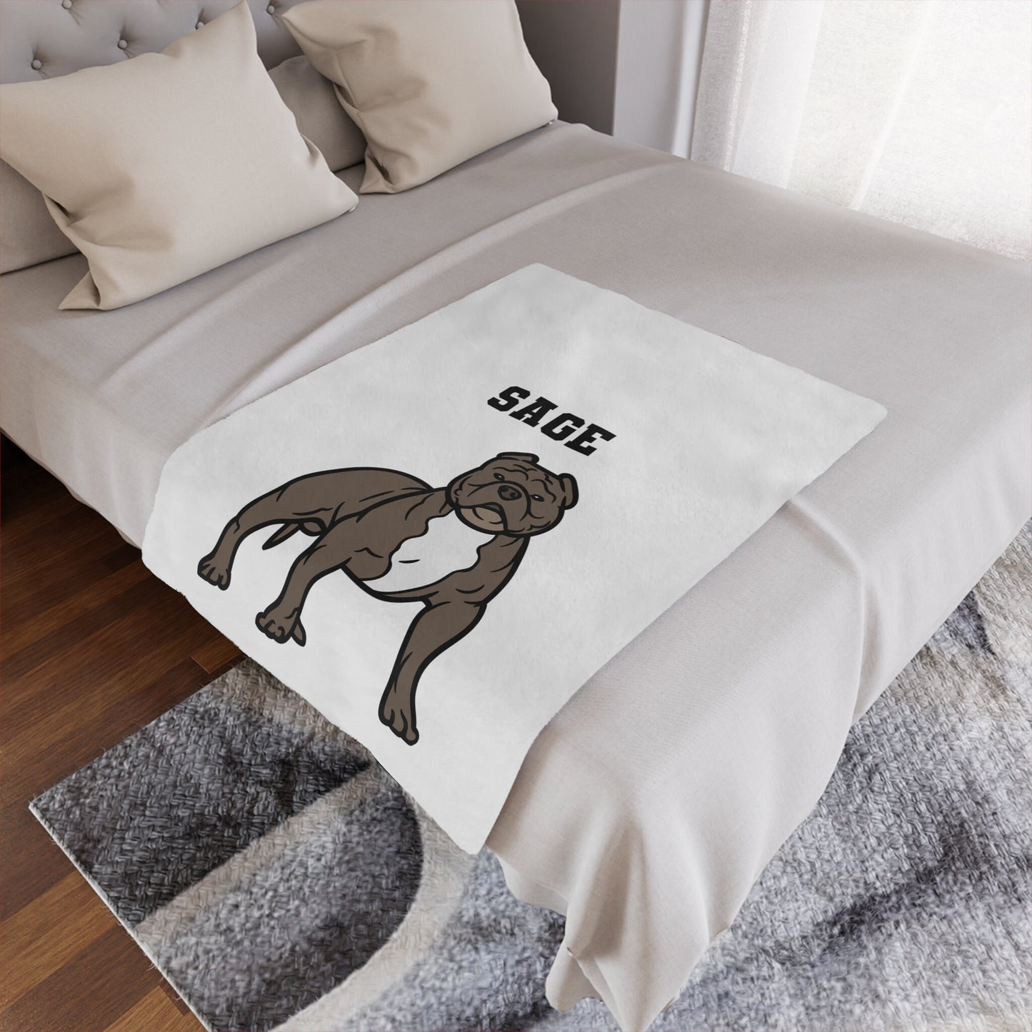 Personalized Pitbull Blanket Blanket