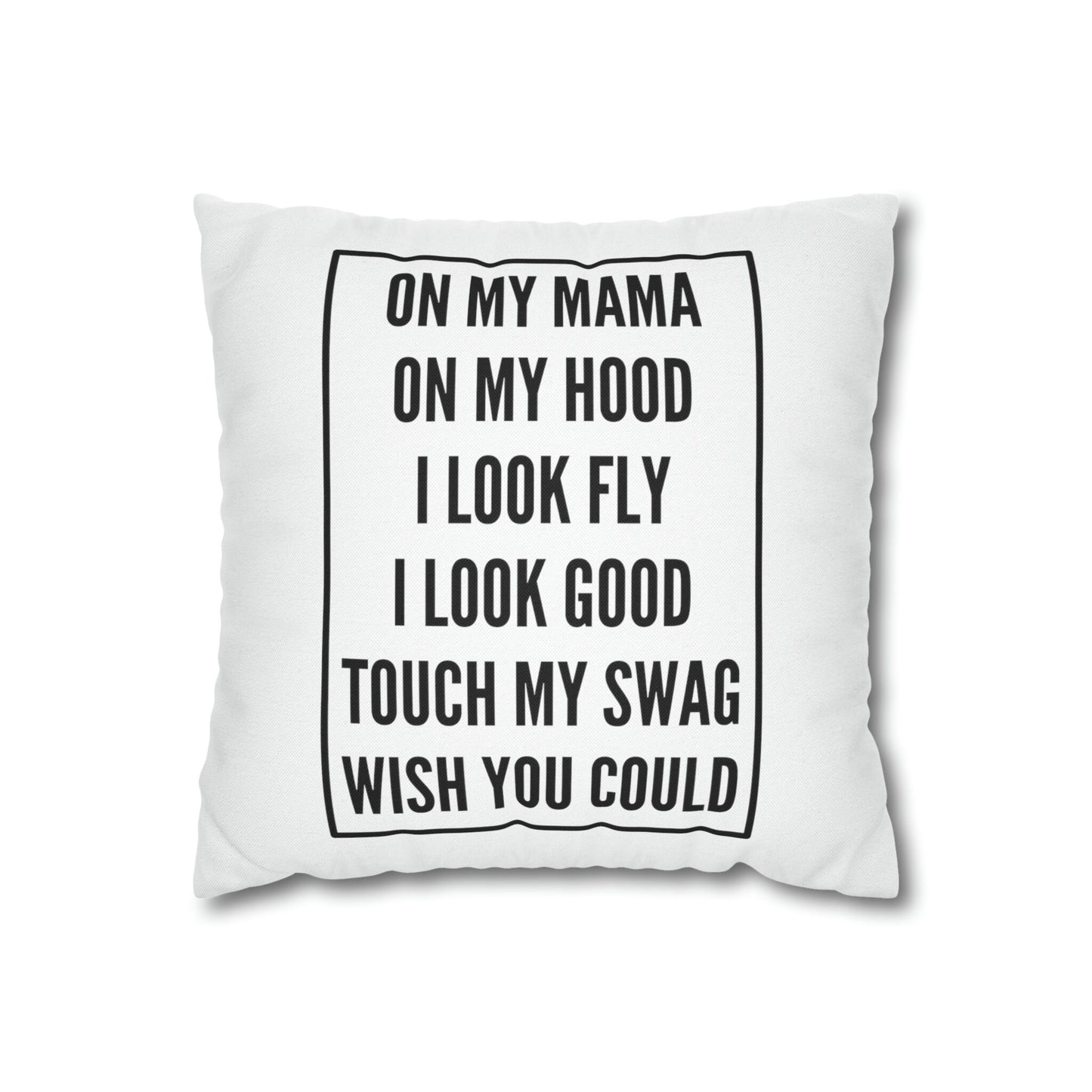 Funny Hip Hop Throw Pillow Cover