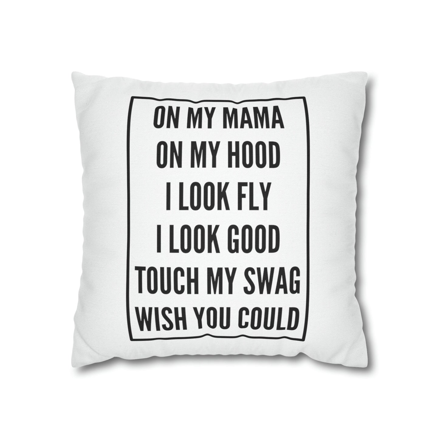 Funny Hip Hop Throw Pillow Cover