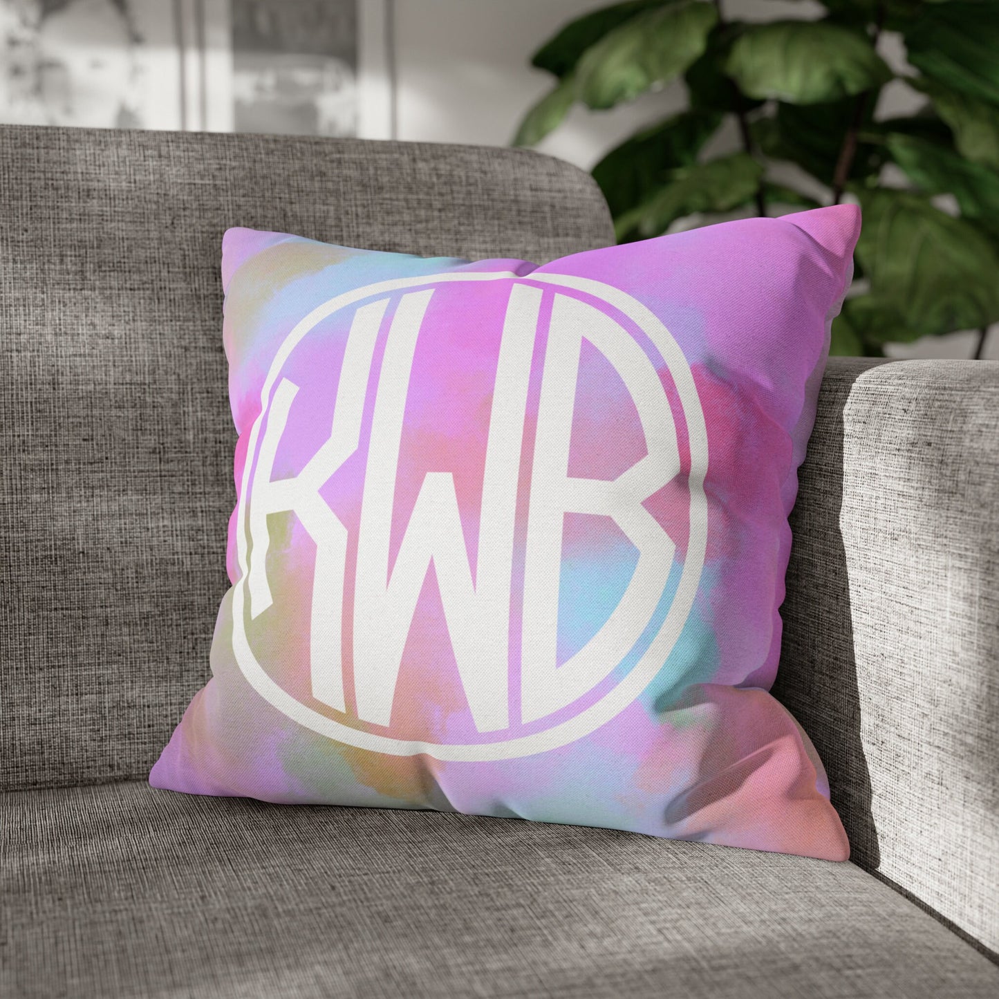 Personalized Monogram Pillow Cover