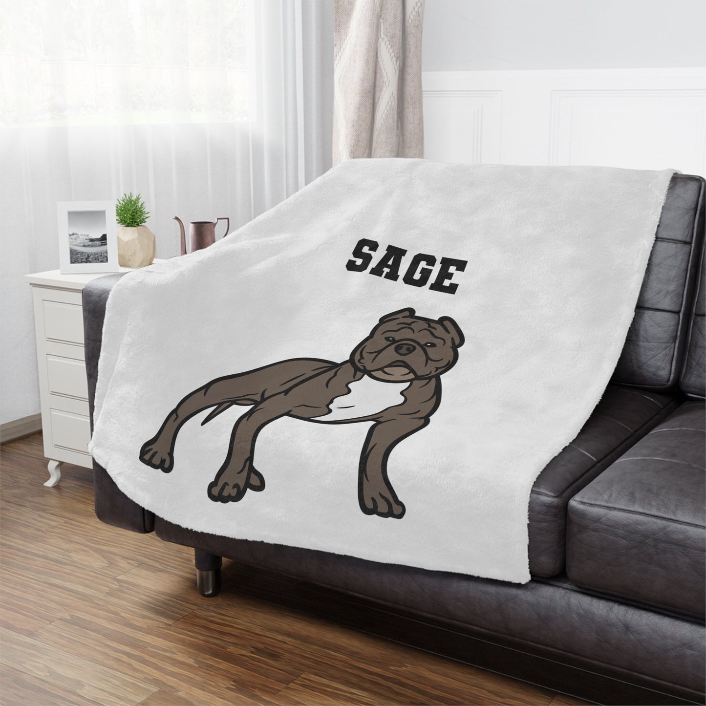 Personalized Pitbull Blanket Blanket