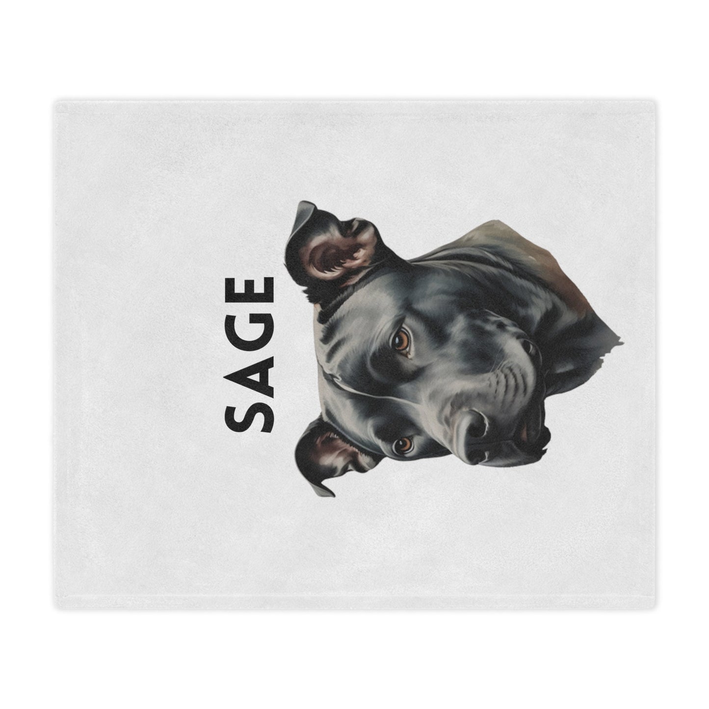 Personalized Pitbull Blanket