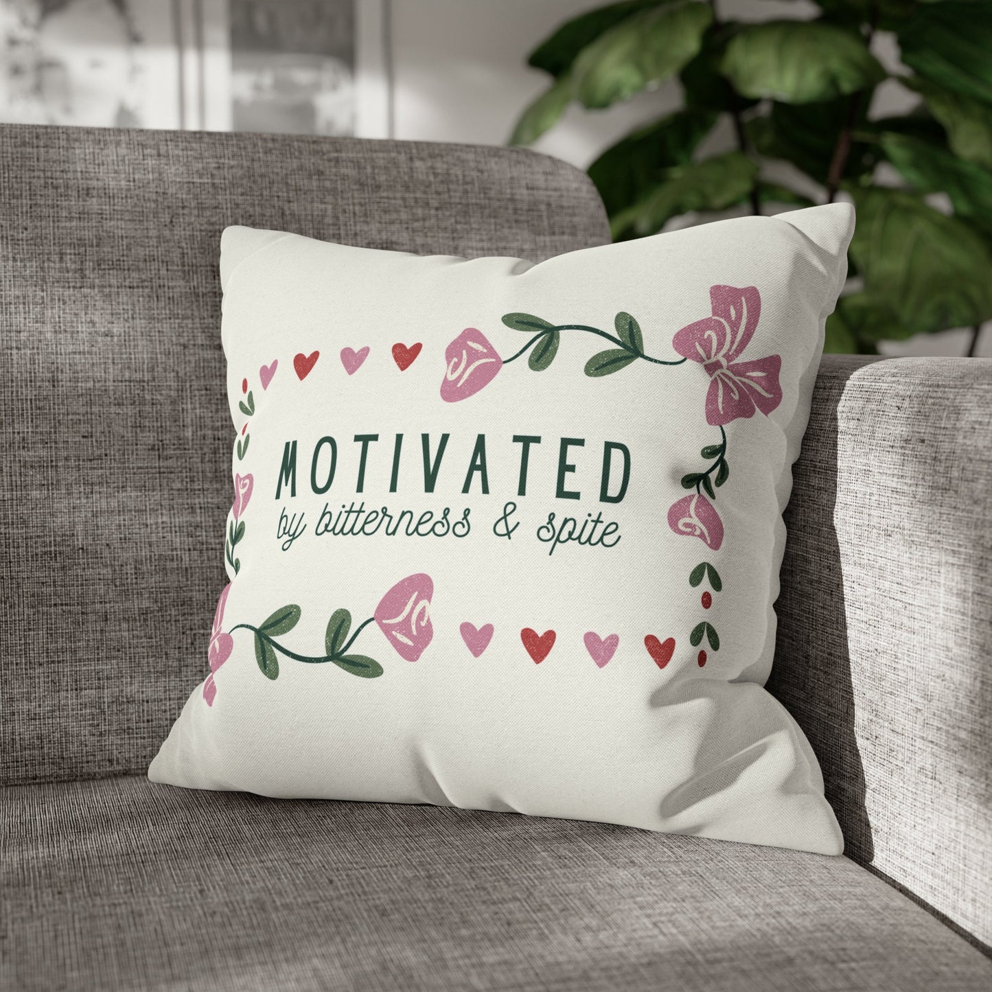 Funny Motivational Quote Pillow Cover