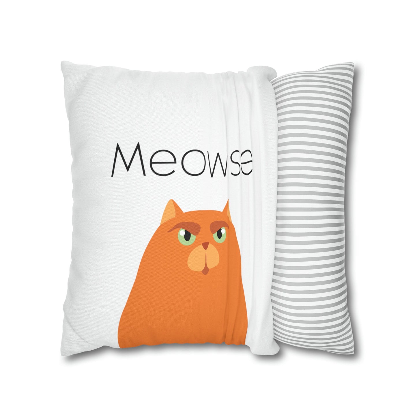 Personalized Orange Cat Pillow Cover