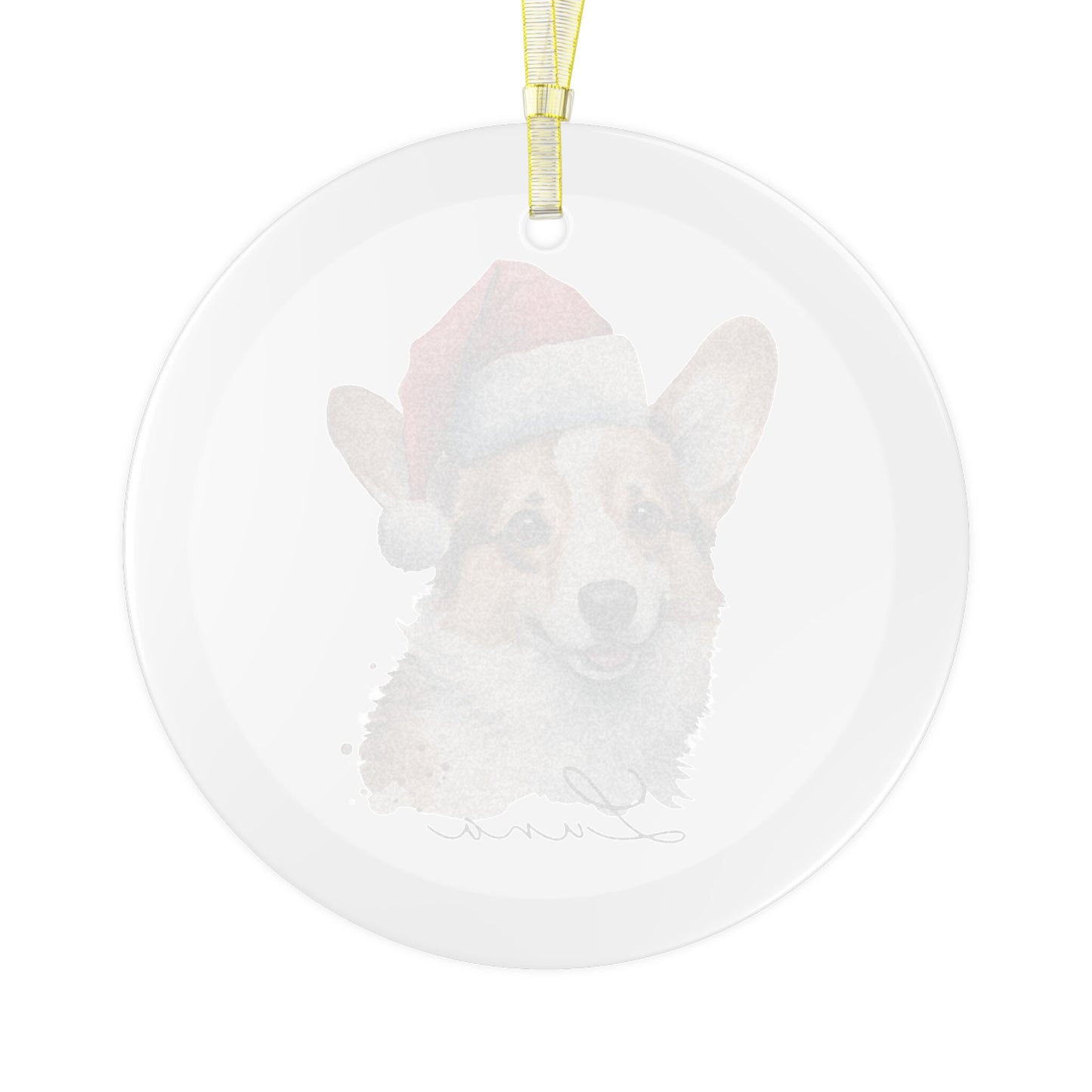 Personalized Corgi Christmas Ornament