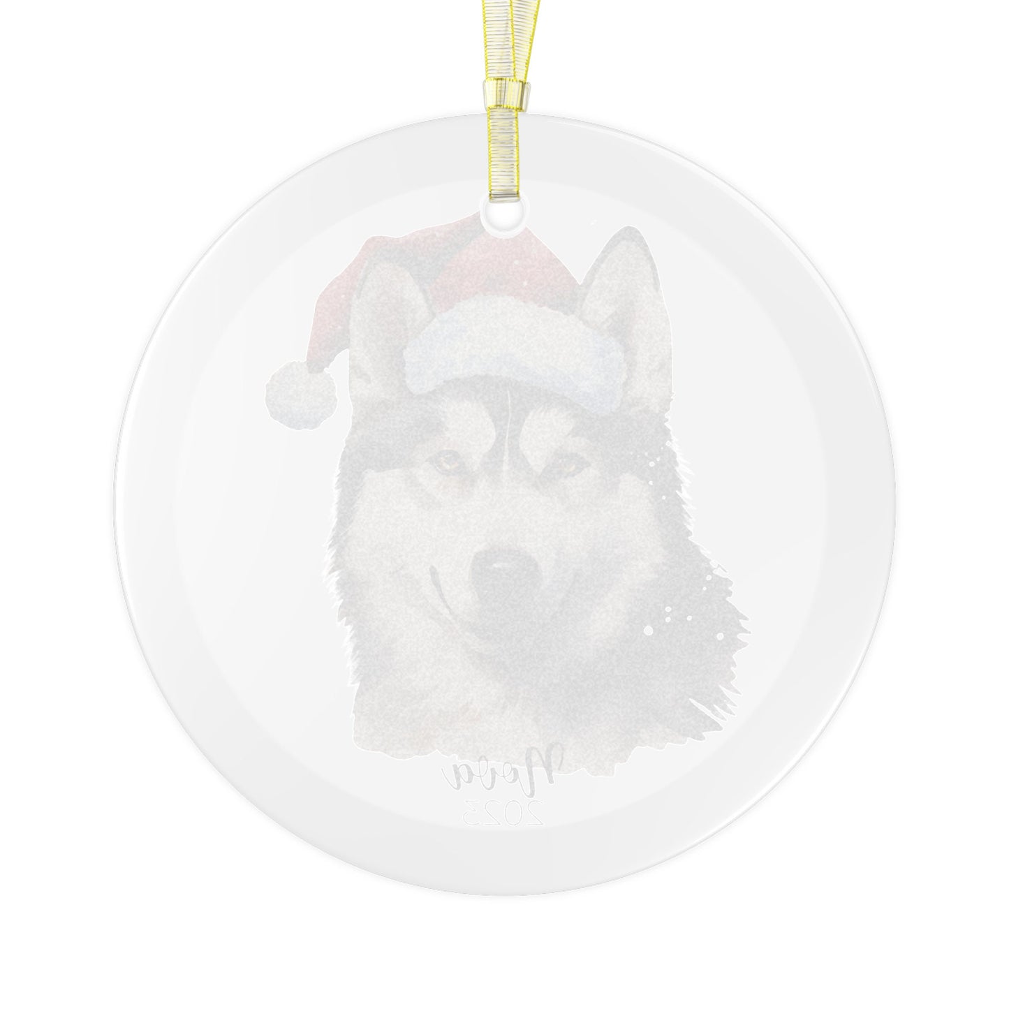 Personalized Husky Christmas Ornament