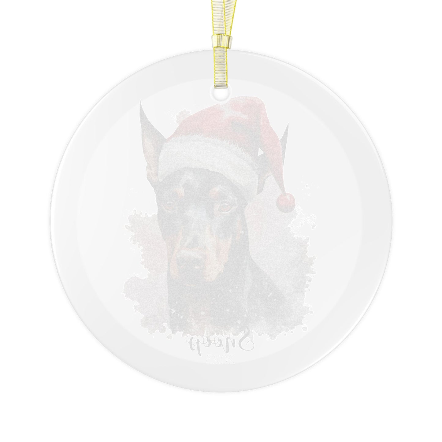 Personalized Doberman Christmas Ornament