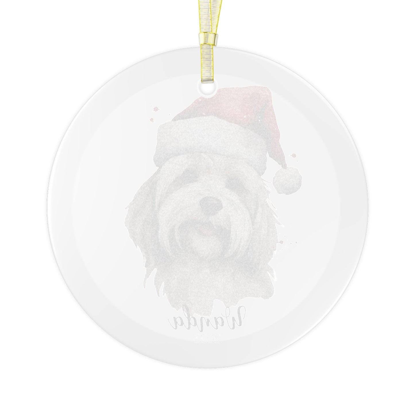 Personalized Bolognese Shih Tzu Cavachon Havanese Christmas Ornament