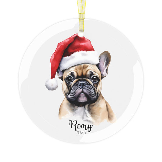 Personalized French Bulldog Christmas Ornament