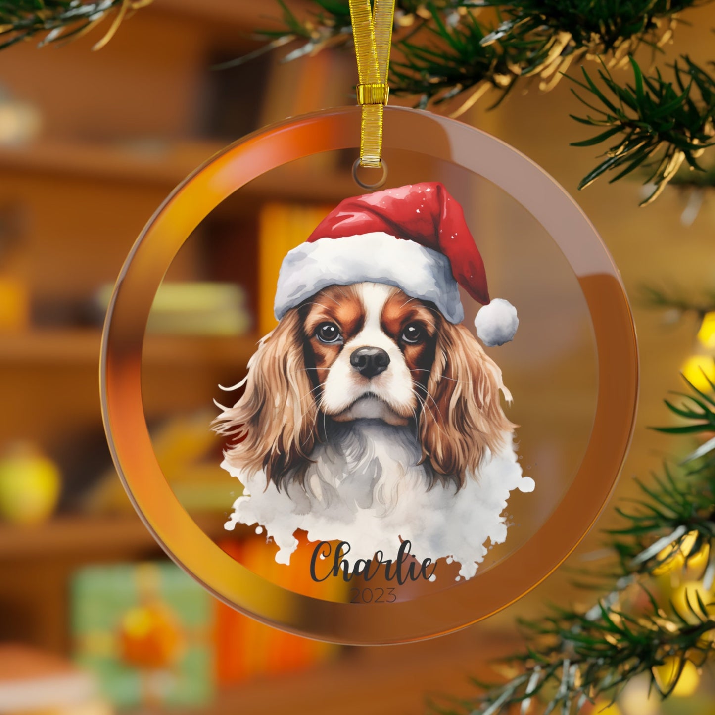 Personalized King Charles Cavalier Ornament