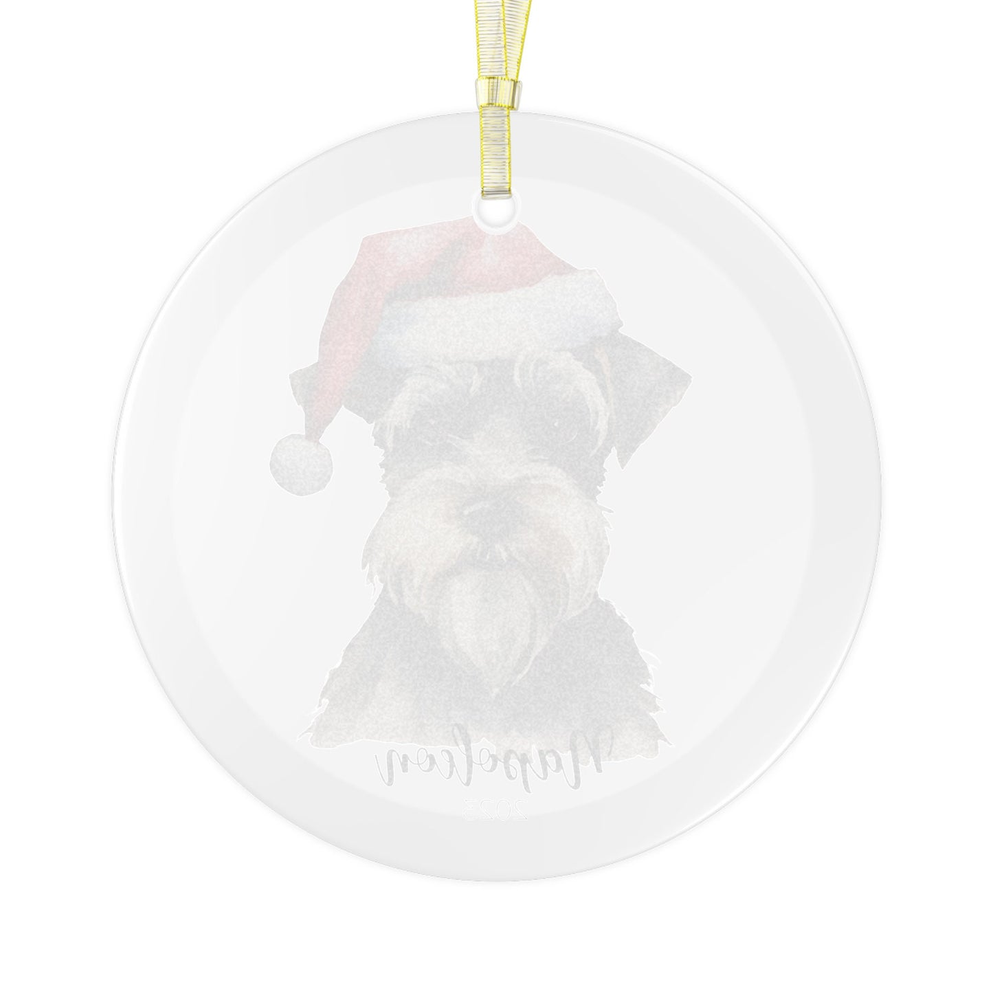 Personalized Schnauzer Christmas Ornament