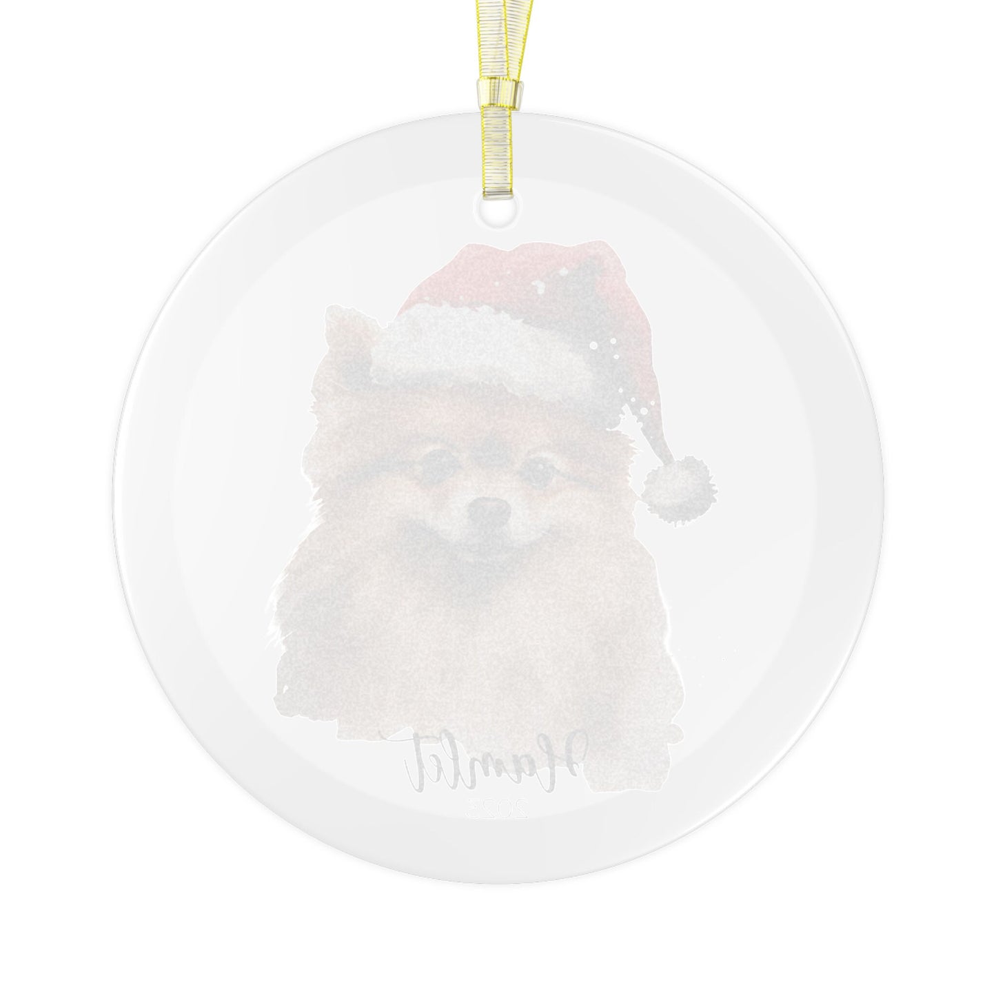 Personalized Pomeranian Christmas Ornament