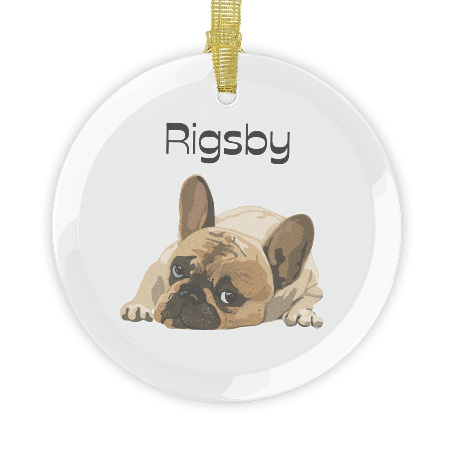 Personalized French Bulldog Christmas Ornament