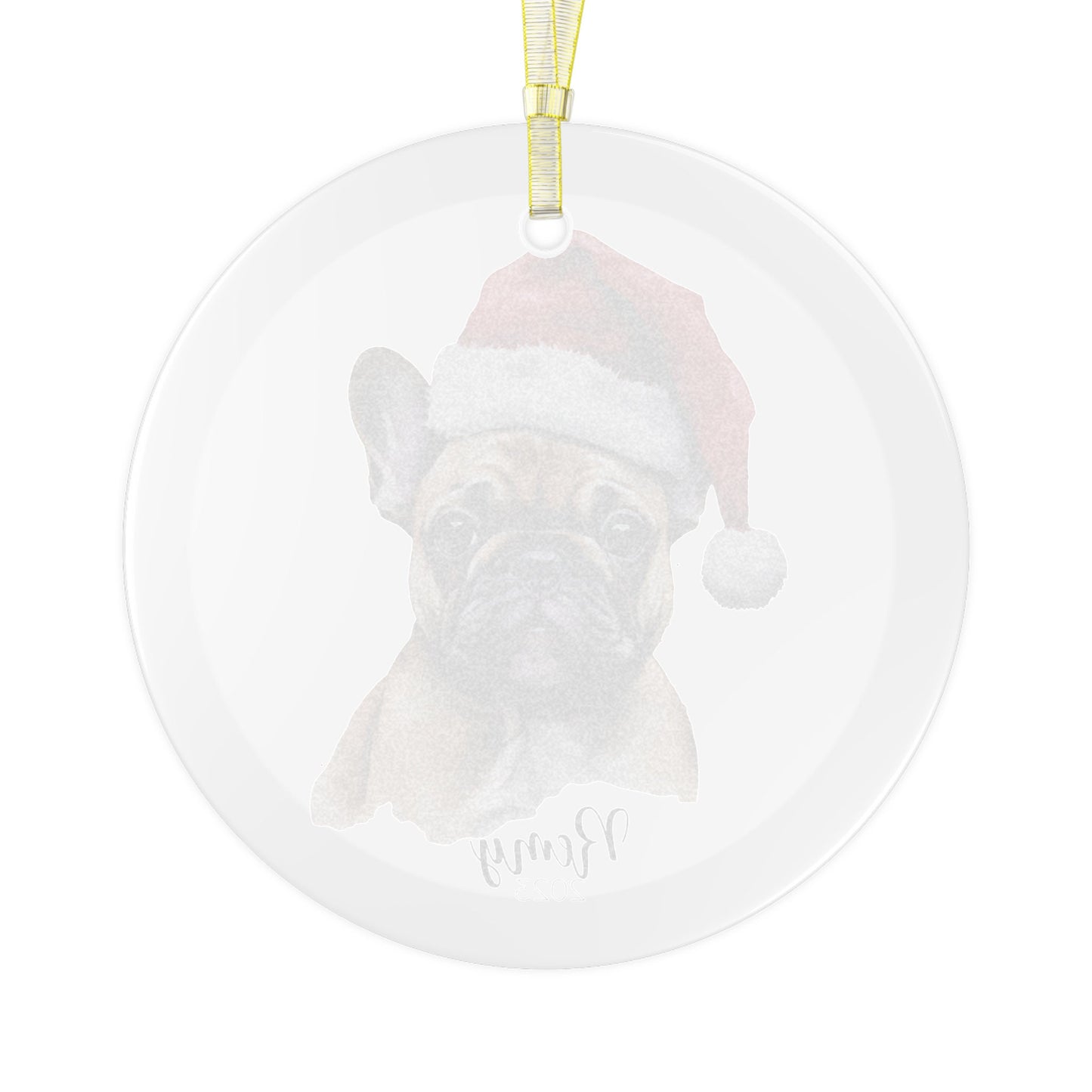 Personalized French Bulldog Christmas Ornament