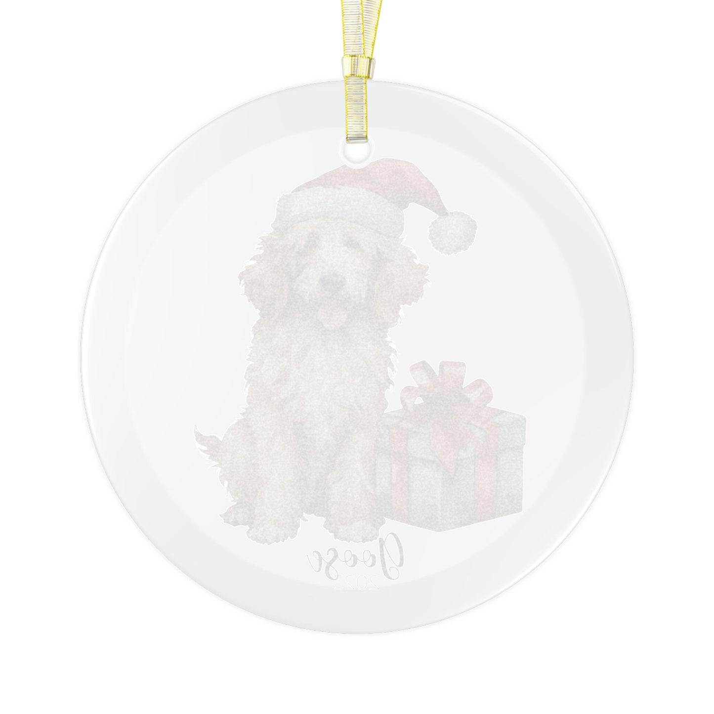 Personalized Goldendoodle Christmas Ornament