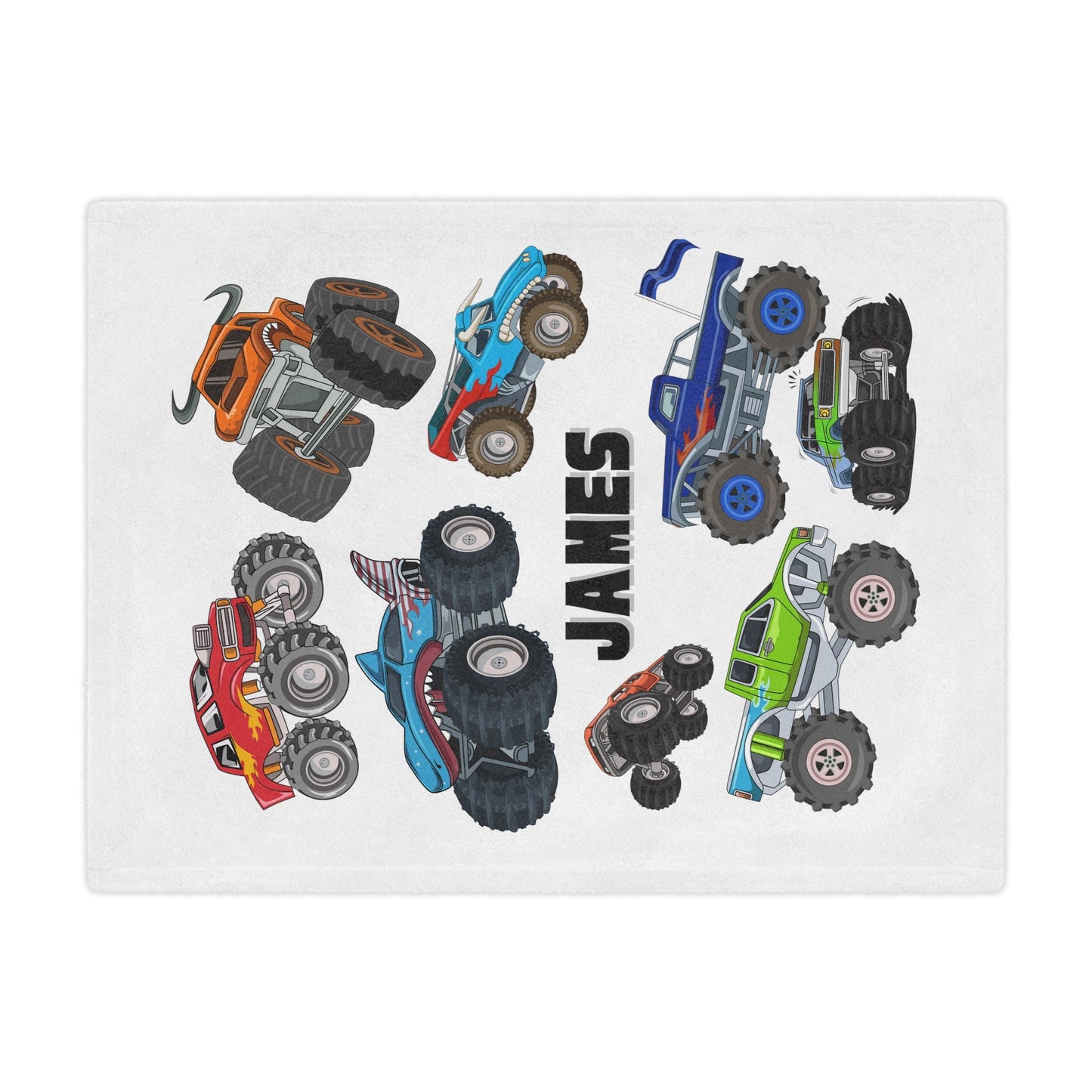 monster jam blanket customizable monster truck gift