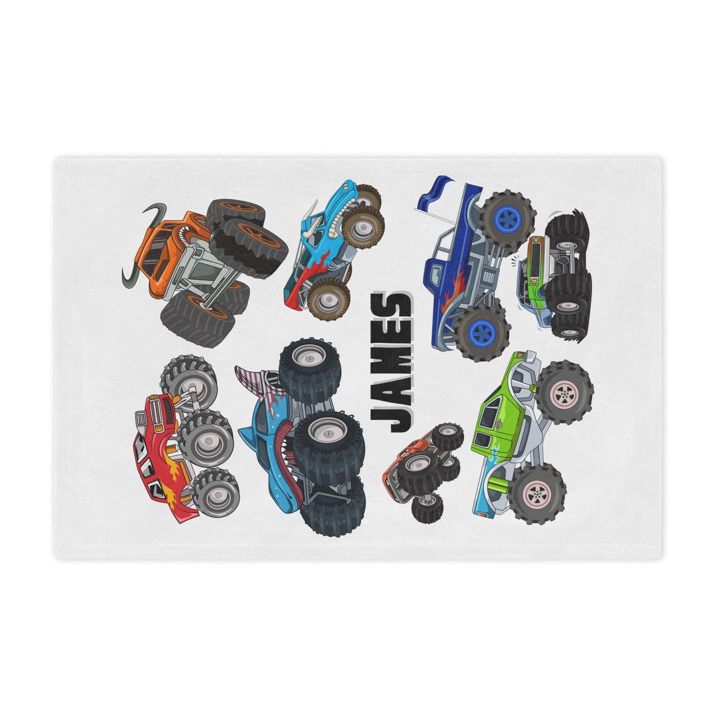 Personalized Monster Jam Truck Blanket