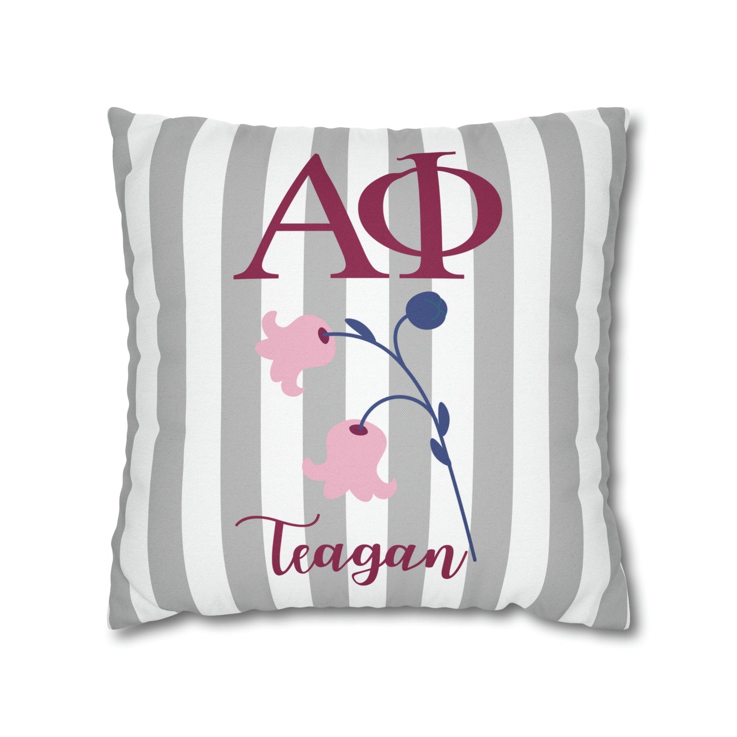 Personalized Alpha Phi Pillow Cover